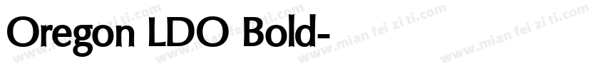Oregon LDO Bold字体转换